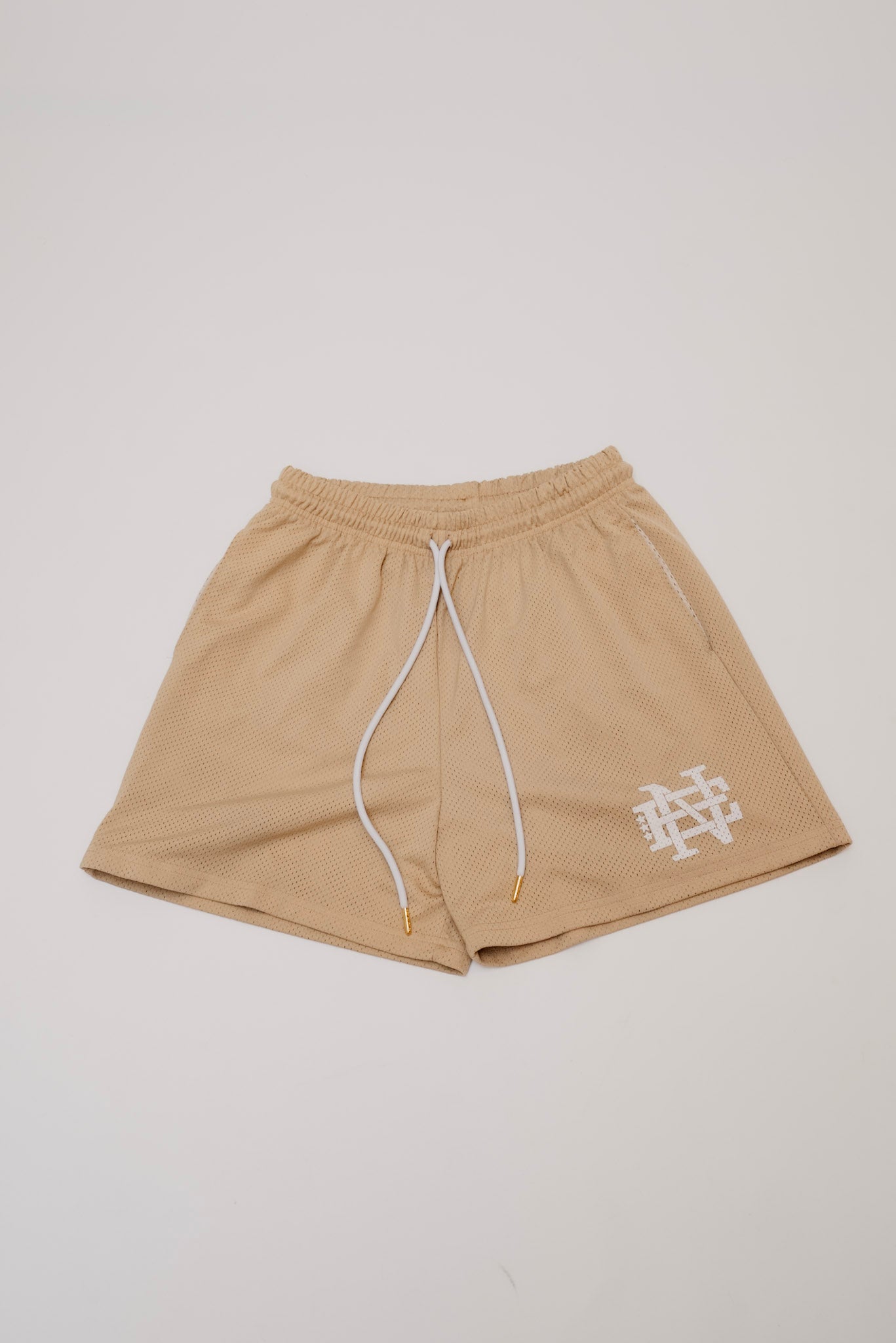 Basic Khaki Mesh Shorts